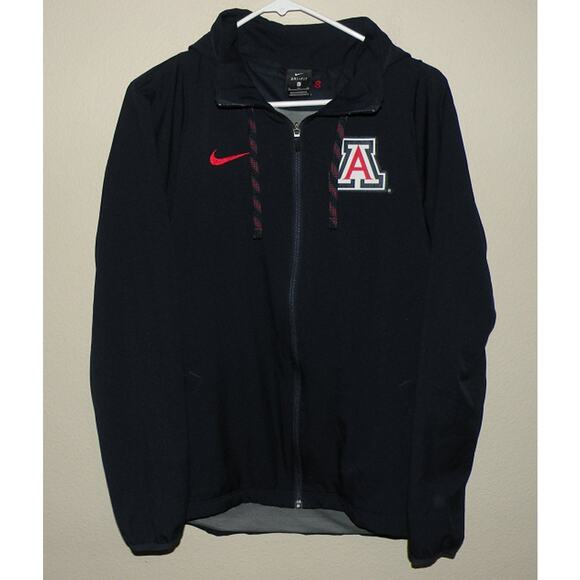Nike Dri-Fit Arizona Wildcats Women’s XL Zipper Hooded Lined Jacket Dk Navy Blue - Picture 1 of 3
